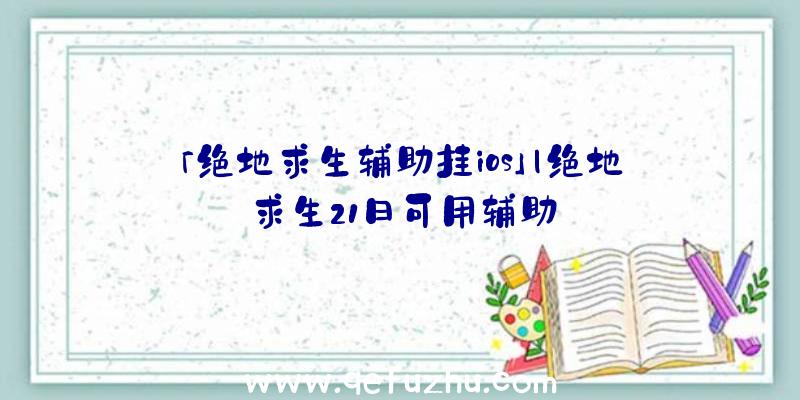 「绝地求生辅助挂ios」|绝地求生21日可用辅助